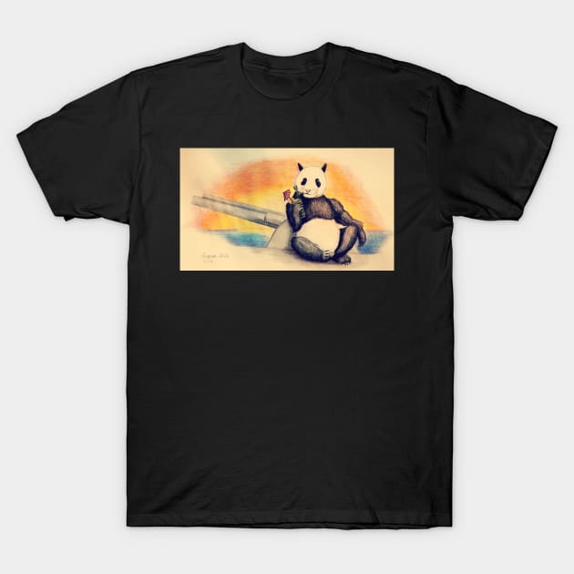 panda T-Shirt by chequer